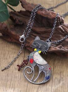 Vòng cổ dài quyến rũ mèo hoạt hình - Nhiều màu - Xem 4