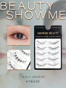 Beauty Showme 1234567890入組/對下眼睫毛延長,下眼睫毛延長,假的下顆底部和頂部套裝,i漫畫下線下部j捲曲j捲曲亞洲貂毛嬌嫩的眼睫毛嬌嬌的漫畫個人單個底部擴展假小假底部擴展韓國底部條帶低虛假豆腐花簇個人與簇落漫畫九十九夢幻迷你底部眼紋假底部下面的條紋假睫毛 - 自然纖長款 - 查看 3