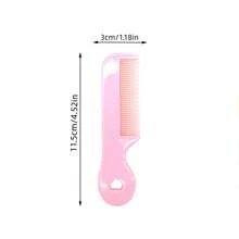 1 cái Của Kẹo màu Dễ thương Nhỏ bé Lược Mát xa Đầu Lược Có sẵn In Nhiều Màu sắc - Hồng - Xem 3