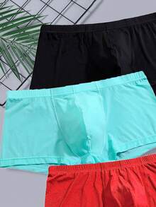 Men'S 3pcs Plain Sports Underwear - Multicolor - View 3