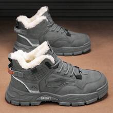Botas térmicas forradas para hombre, zapatos de trabajo - Gris - Ver 2
