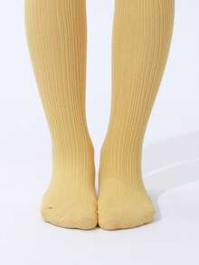 Medias A Rayas Para Niña - Amarillo - Ver 6