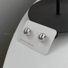 Màu bạc Hoa tai kim loại Đối với phụ nữ , Thiết kế , Duy nhất Vàng Hoa tai , Mùa thu Và Mùa Đông Cao-kết thúc Hoa tai , Thích hợp Đối với Mặc hàng ngày NỮ - 1 đôi bông tai kim loại bạc - Xem 8