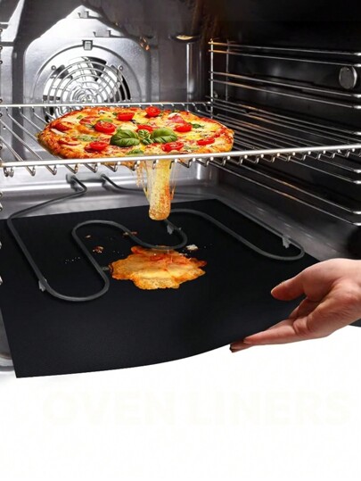 1pc Reusable Oven Mat, Microwave Friendly Glass Fiber Teflon Baking Liner, Heat Resistant Non-Stick Pad