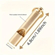 1入組黃銅哨子鑰匙扣,便攜的求生哨鑰匙扣,適用於露營、徒步旅行、戶外活動,男女適用,生日/節慶小禮物