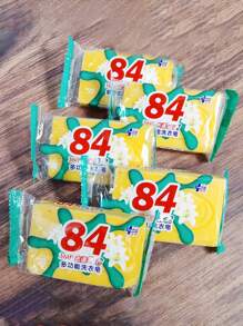 1pc Laundry Detergent Soap For Underwear, Transparent Soap And Baking Soda Soap For Clothes Washing - Yellow - View 7