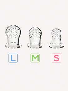 4pcs Fruit Feeder Pacifiers, Silicone Teething Pacifiers, Fresh Food Feeder, Infant Teething Toys Snack Bag, Baby Fruit Food Bite Bags, Baby Food Feeding Set - Royal Blue - View 3