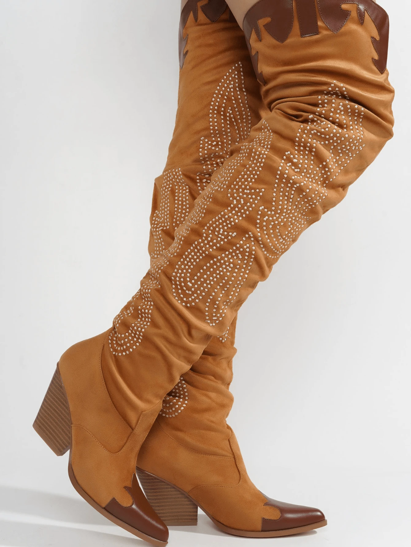 thigh high cowboy boots