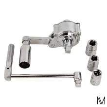 Llave multiplicadora de torsión para quitar tuercas de llanta 1/2 cambio de neumático - Plateado - Ver 3