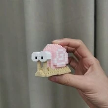 Cartoon Animal Assembly Block Set, Optional Snail, Hamster, Panda, Bird, Yellow Duck Shaped Models, Made Of Abs Material, Suitable For Entry-Level Decompression Construction Toy - Multicolor - View 5