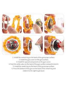 Nổ B-203 Tăng cường Vàng , Con quay hồi chuyển Starter Qủa tặng - Màu vàng - Xem 4