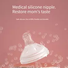 1pc 150ml/240ml Baby Glass Milk Bottle, Wide Mouth Anti-Colic Anti-Drop With Silicone Anti-Fall Sleeve