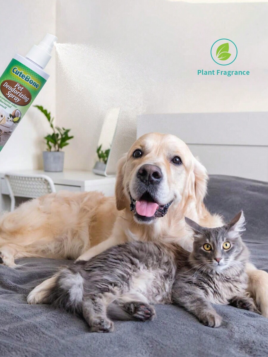 1pc 200ml Pet Deodorizer Spray, Cat And Dog Body Odor Spray, Coconut