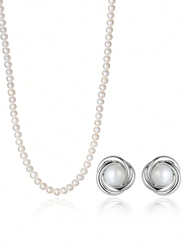 Orecchini pendenti, orecchini da damigella d'onore con moissanite taglio rotondo TCW 4, orecchini con castone e montatura a griffe, orecchini a clip in oro bicolore 18 carati - Italia