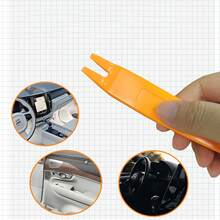 5pcs Mini Car Interior Panel Removal Tool, Car Modification Pry Bar Made Of Resin - Orange - View 1