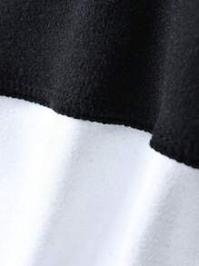 1 Miếng Nam Cổ thuyền viên Đã chải Chất vải Ngoài trời Áo nỉ Với Gai In Thiết kế Quần áo tập thể hình Nam - màu đen - Xem 7