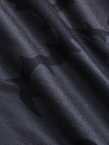 1 Miếng Nam Cổ thuyền viên Đã chải Chất vải Ngoài trời Áo nỉ Với Gai In Thiết kế Quần áo tập thể hình Nam - màu đen - Xem 6