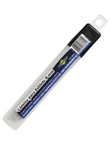 Lamina Para Estilete Estreita 9 mm ( FINA) HAMMER / PERKON / BRASFORT - Caixa com 10 Lâminas - Prata - Visão 3