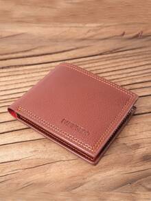 Men's Short Wallet Cardholder, Credit Card Holder, Billfold, Multi-card Slot, Coin Pocket, Id Card Case, Money Organizer - Brown - View 8