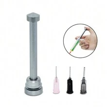 Embolo Para Flux En Jeringa Dispensador De Pasta Para Soldar - Plateado - Ver 1