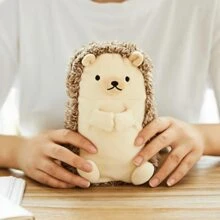 刺蝟毛絨筆袋大容量日式筆盒可愛文具收納盒適合女學生、小學生 - 刺蝟 - 查看 7