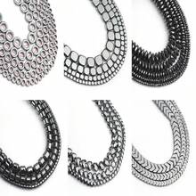 心形、圓柱形、v形赫瑪石散珠、嵌縫珠和吊飾,適用於diy首飾製作,如項鍊、手鐲等用品