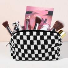 6件套格子图案化妆包，便携式旅行化妆品收纳包，女士伴娘派对礼物，旅行必备，情人节礼物，房间装饰，钱包必备，女士化妆包，钱包必备单品，邮轮必备，设计师手提包，基础款，梳妆台必备，房间装饰，可爱化妆包 - 彩色 - 查看 6