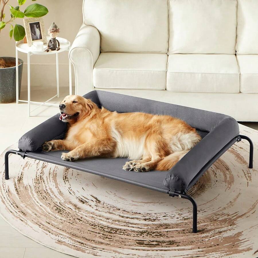 Western Home Elevated Dog Bed, Chew Proof Raised Outdoor Dog Bed with