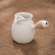 1 Pieza Tetera Alta Y Redonda Para Preparar Té - Blanco - Ver 1