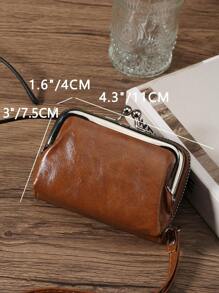 女士钱包 短款 PU 皮革 S 拉链和搭扣 多功能 大容量包 零钱卡夹 轻便 时尚 现代 商务 拉链 信用卡 商务休闲 教师节 教师礼物 周年纪念 生日礼物 女士 女白领 女士钱包 钱包 小钱包