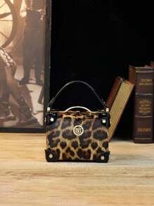 New Stylish Square Top Handle Women Handbag - Multicolor - View 3