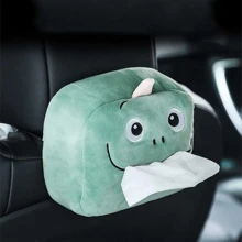 plush-cute-cartoon-tissue-box-tissue-holder-tissue-container-for-car-car-interior-accessory fluffy bag - Multicolor - View 7