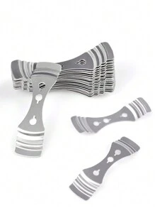 10 Pièces Dispositifs De Centrage De Mèche De Bougie En Métal, Support De Mèche De Bougie En Acier Inoxydable Argenté Pour La Fabrication De Bougies