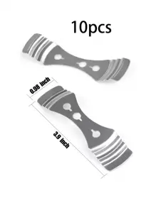 10 Pièces Dispositifs De Centrage De Mèche De Bougie En Métal, Support De Mèche De Bougie En Acier Inoxydable Argenté Pour La Fabrication De Bougies
