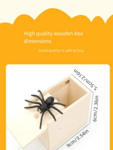 Novedoso Juguete De Araña Del Bromista Para Bromas Prácticas - Negro - Ver 2