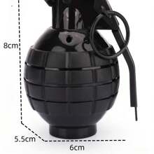 逼真塑膠手榴彈玩具：模型配有模擬音效和燈光效果,適用於驚險角色扮演和惡作劇。最新玩具瘋潮 - 手榴彈玩具！磨練勇氣,接受手榴彈玩具戰鬥挑戰！增進友誼,創意獨特的手榴彈玩具。互動遊戲為您的家庭帶來更多歡樂。 - 黑色 - 查看 8