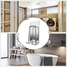 1入不需打孔的浴室或廁所牙刷架,不銹鋼牆掛收納架