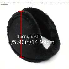 冬季毛絨耳罩戶外騎行滑雪保暖保暖耳罩防護耳套男女保暖加厚天鵝絨耳罩冬季戶外騎行抓絨兔毛女耳套保護器毛絨柔軟耳罩面罩 - 彩色 - 查看 10