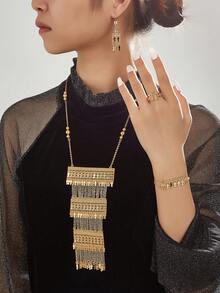 1套時尚優雅的珠寶套裝,適合女士聚會、日常穿著和約會,絕佳禮品選擇