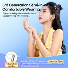 REMAX Remax Gaming Blue-Tooth Wireless Earbuds Earphone, ENC 2-Mic Noise Canceling Headphone, Open Magnetic Storage, 15min Fast Charging, Best Gift For Good Friend/Girlfriend, Boyfriend, Sister, Mom, New Year, Christmas, White/Purple