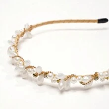 珍珠水鑽設計法式優雅髮帶、髮夾、頭帶、髮飾