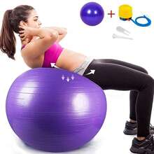 Pelota Fitness Para Yoga,pilates +bomba 65 Cm Con Bomba - Rosa - Ver 7