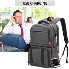 Mochila de almuerzo para mujeres y hombres - Negro - Ver 3