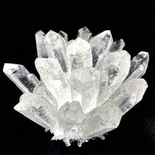 1.10-1.32磅天然石英晶体簇疗愈石矿物标本家居装饰 - 無色 - 查看 2