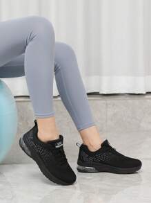 STQ AIR 2.0 Women's Running Shoes Lightweight Tennis Workout Sneakers - TẤT CẢ ĐEN - Xem 2