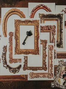 CANDY POETRY 30張輕量紙質紙墊,巴洛克王國系列,復古花卉剪貼簿裝飾紙