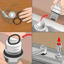 225pcs Rubber O-ring Sealing Washers, Oil-resistant O-ring Gaskets With Assorted Sizes - Black - View 4