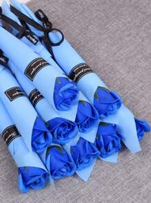 10 chiếc hoa hồng xà phòng hoa nhân tạo bạn gái quà tặng ngày lễ tình nhân bộ hoa kỷ niệm hoa hồng xà phòng giả trang trí đám cưới - Nhiều màu - Xem 4