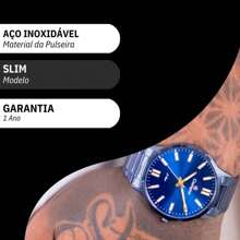 Men's Quartz Watches - 藍色 - 查看 3