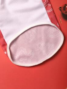 New Christmas Style Cartoon Dog Clothes For All Seasons 1pc - Watermelon Pink - View 6